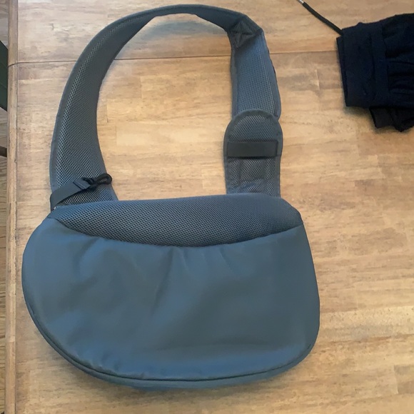 Cat dog carrier backpack messenger bag gray - Picture 3 of 3